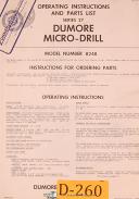 Dumore-Dumore Operators Portable Precision Lathe Grinder Machine Manual-0-04